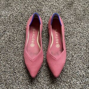 Rothy’s Pink Point Flats Size 6.5